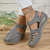 Airfleek Closed Toe Sandals For Standing All Day With Arch Support