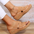 Blisscomfy Arch Support Wide Toe Box Open Toe Sandals