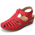 Nanccy - Soft PU Leather Closed Toe Vintage Anti-Slip Sandals